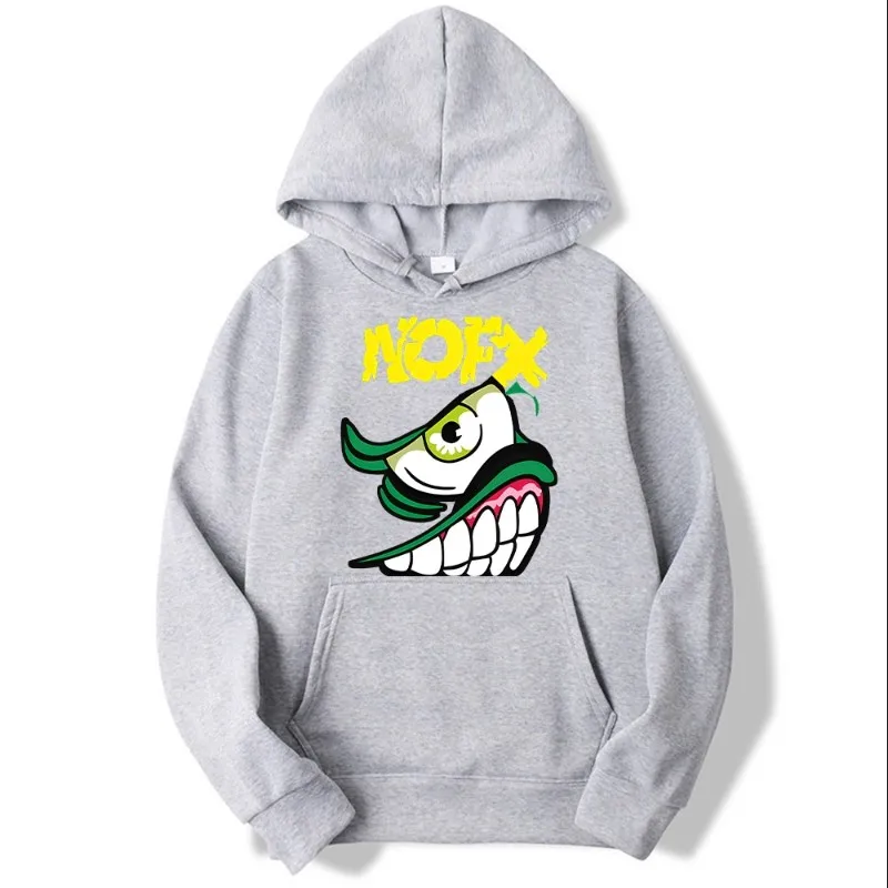 Nofx Hoodies Men Clothing Sweatshirts Hoodie Outerwears Oversized White Casual Printing Blouse Tops Women Hoodies