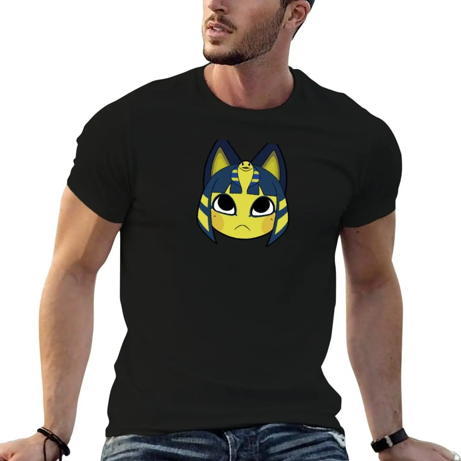 

Ankha T-Shirt t shirts cotton 100% man t shirt luxury t shirt custom print T-Shirt