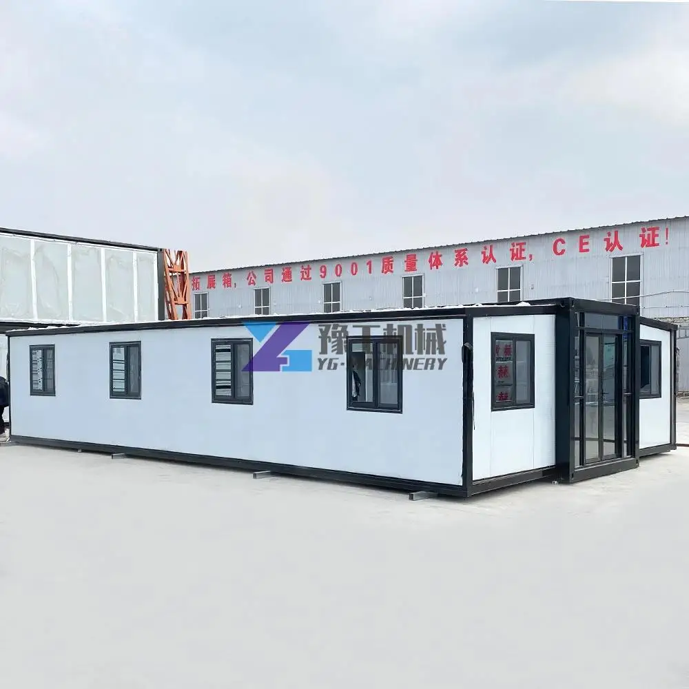 Easy Folding 40 Ft 20 Ft Prefab Container Expandable House Light Steel Folding Prefabricated Home Villa 5 Bedroom with Bathroom