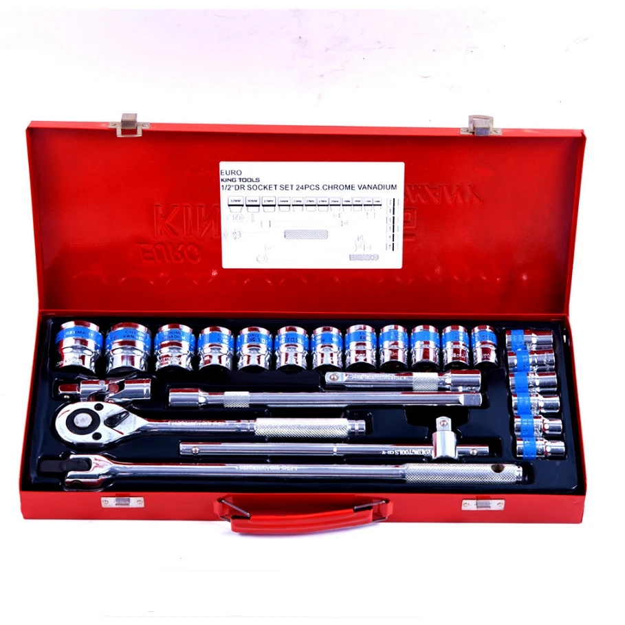 Suitable forHot Sale High Quality Car Repair Tool Kit Hand Tool Kit with Plastic Toolbox Storage Box Dismantle  Kits