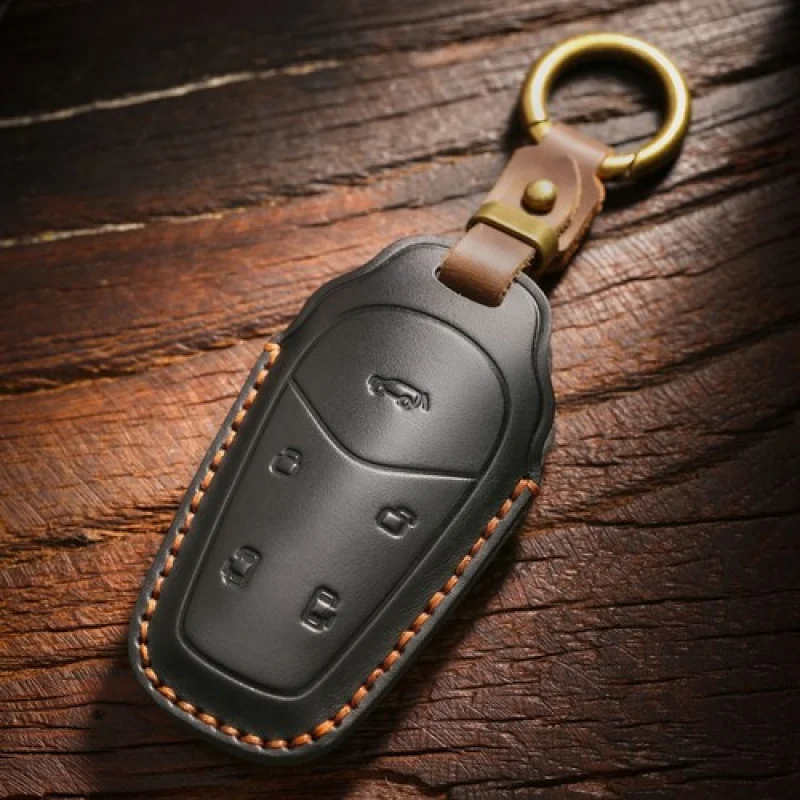 

A+ Leather Shell Fob Holder Car Key Case Cover For VOYAH DREAMPOWER Keychain