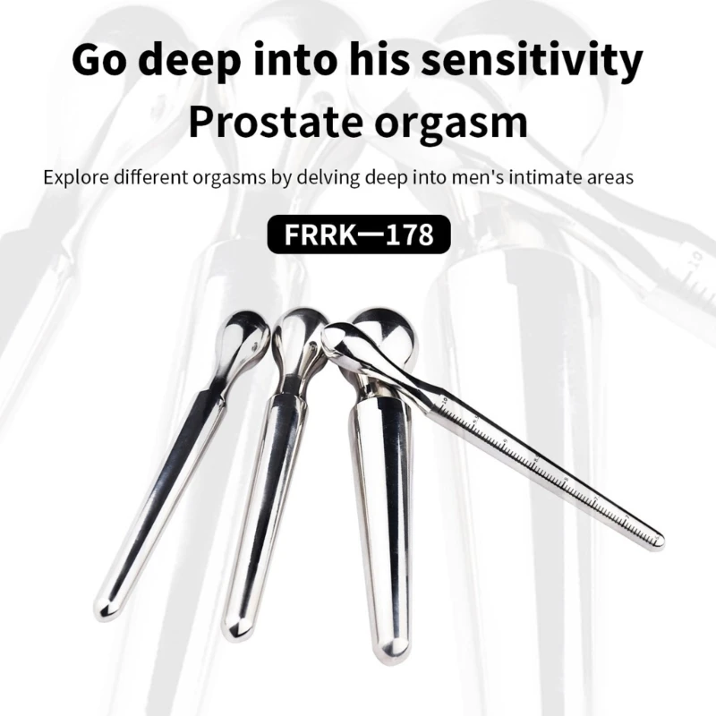 Stainless Steel Urinary Plug Sex Toy Smooth Solid Urethral Sounding Plug Penises Stretcher Stimulate Urethral Dilator