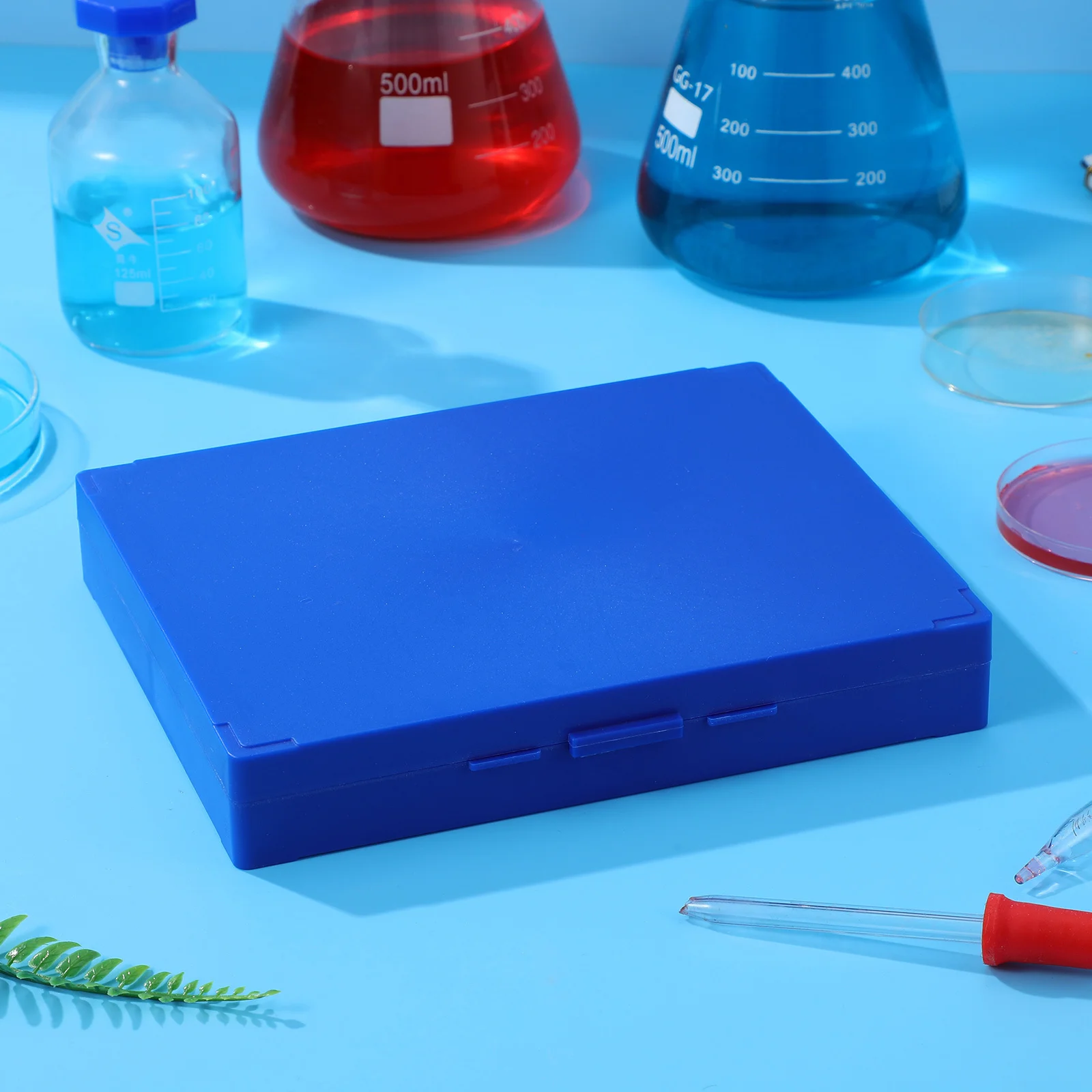 

Storage Box Plastic Microscope Slide Organizer Multi-Slot Pathology Specimen Holder Lab Slide Case Reusable