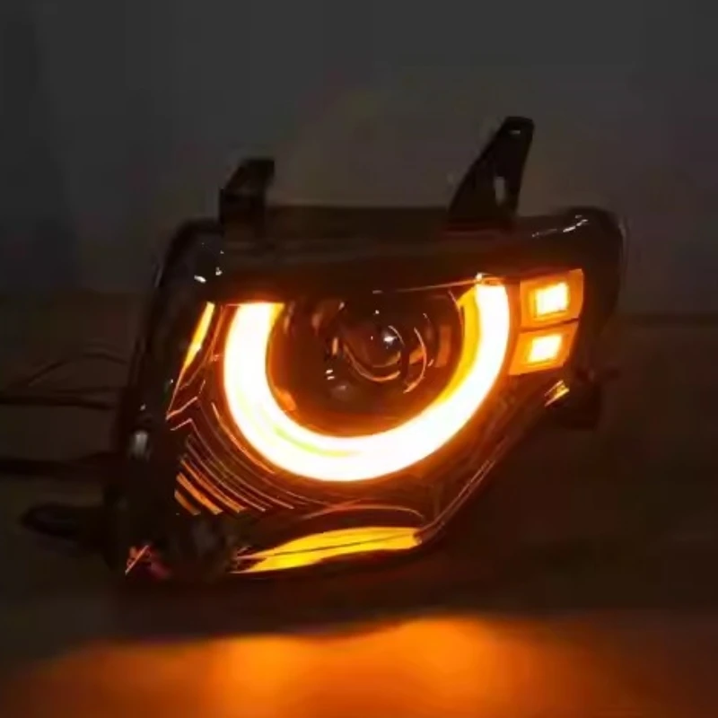 

For Mitsubishi Pajero V97 V93 V87 09-21 Modified Led Laser Headlight Assembly Daytime Running Light with Turn Signal