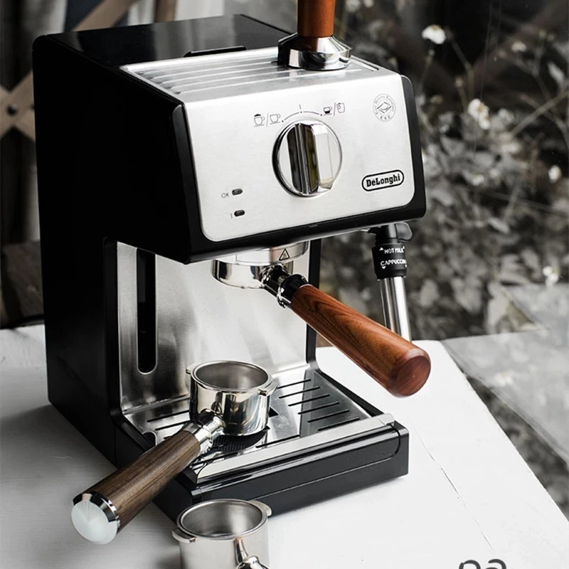 51 มม.Coffee Bottomless Portafilter 3 เล็บเปลี่ยนตะกร้ากรองสําหรับDelonghi EC680 EC685 Espressoอุปกรณ์เสริมBaristaเครื่องมือ