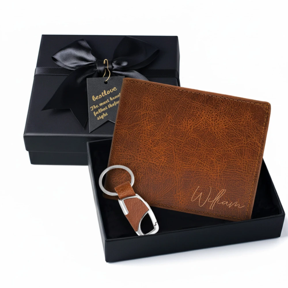 

1 шт. Персонализированная дорожная сумка для паспорта из искусственной кожи, многофункциональный держатель для карт, кошелек для паспорта, многофункциональный мужской кошелек, подарок на День отца