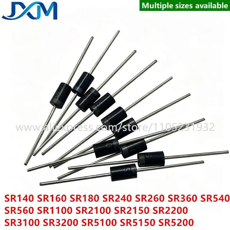 20pcs/lot Rectifier Diode SR140 160 180 240 260 SR360 SR540 SR560 SR1100 SR2100 SR2150 SR2200 SR3100 SR3200 SR5100 SR5150 SR5200