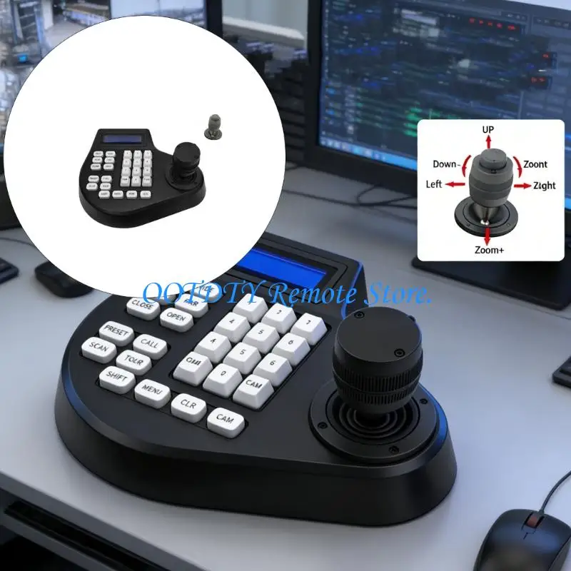  Flexible PTZ Control Unit with Joystick Suitable for Various Monitoring Needs
