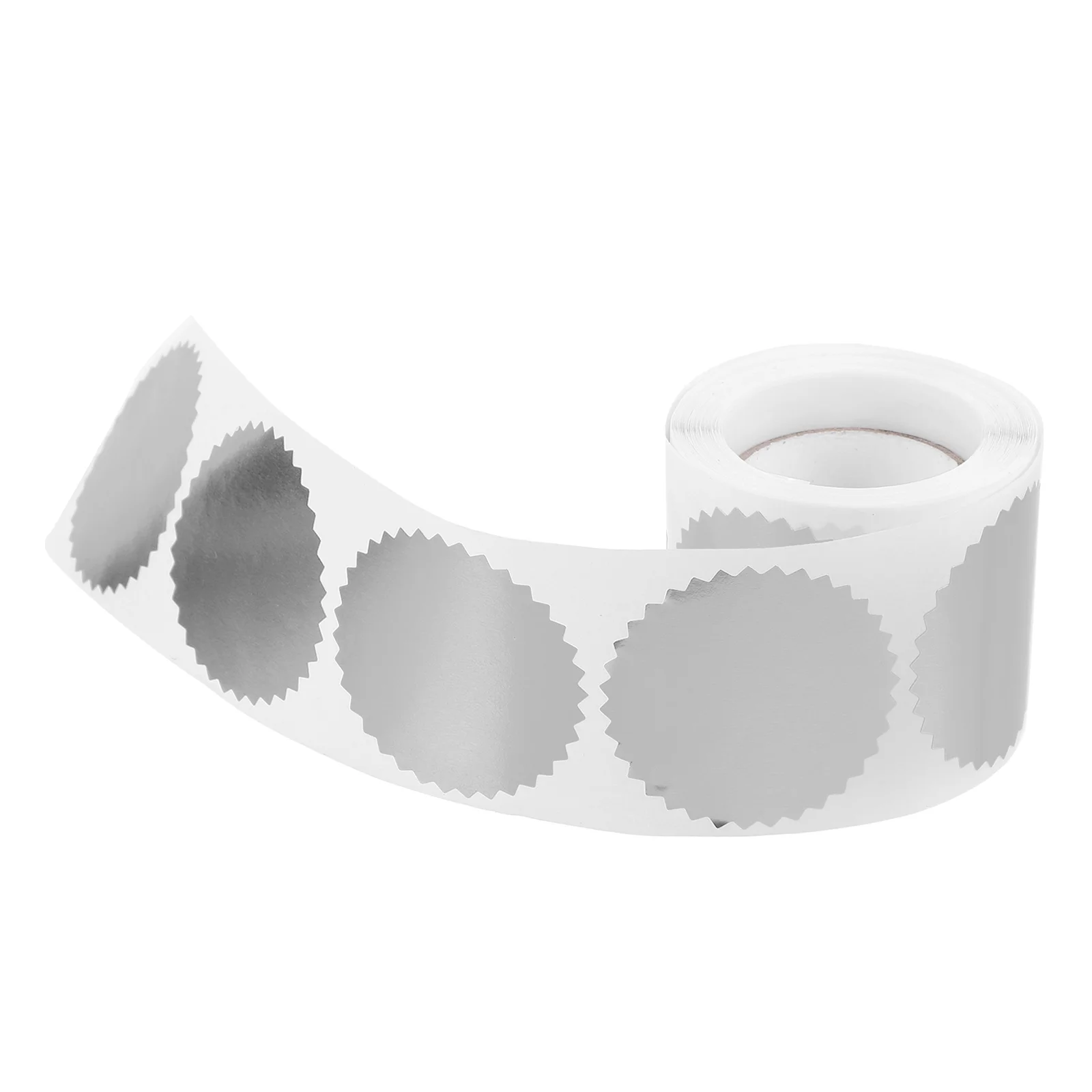 

50mm Silver Steel Stamp Stickers Gear Embossed Seals for Certificate Diploma Lasting Glassine Healthy