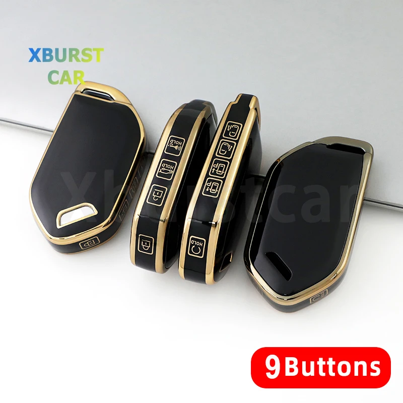 9 Buttons TPU Car Key Case Cover For Hyundai for Kia Carnival EV9 Picanto GT Line 2024 Smart Remote Auto Shell Fob Accessories