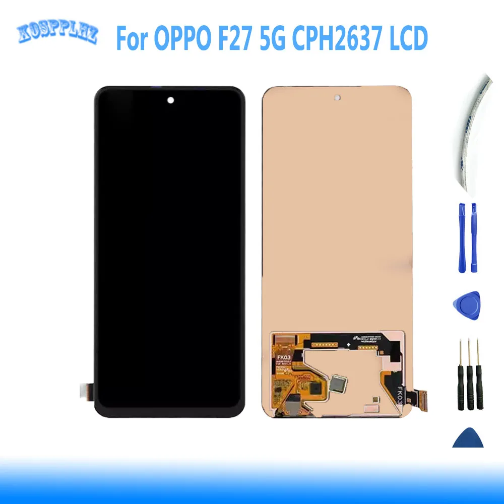 

KOSPPLHZ для Oppo F27 5G дисплей ЖК-дисплей с сенсорной панелью и дигитайзером экрана в сборе 1080x2400p для Oppo CPH2637 Замена ЖК-дисплея