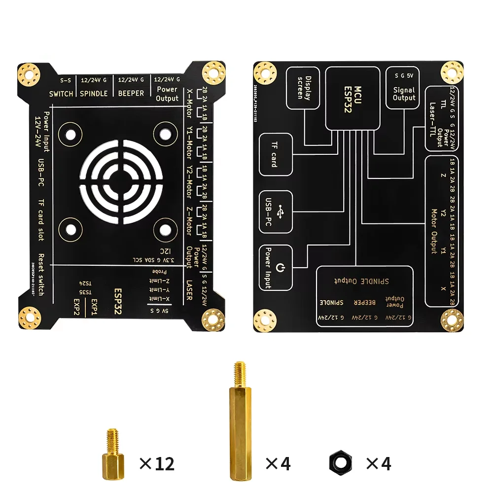 MKS DLC32 Grbl Controller Work For Laser&CNC With ESP32 WIFI and TS35/24 Touch Screen for Laser Engraving Machine