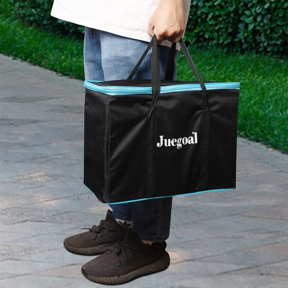 เกมต่อบล็อกไม้ยักษ์ 54 ชิ้น - ความสนุกแบบครอบครัวสำหรับผู้ใหญ่และเด็ก, เกมปาร์ตี้กลางแจ้งบนสนามหญ้าพร้อมกระเป๋าหิ้ว, ขนาด 6.9x6