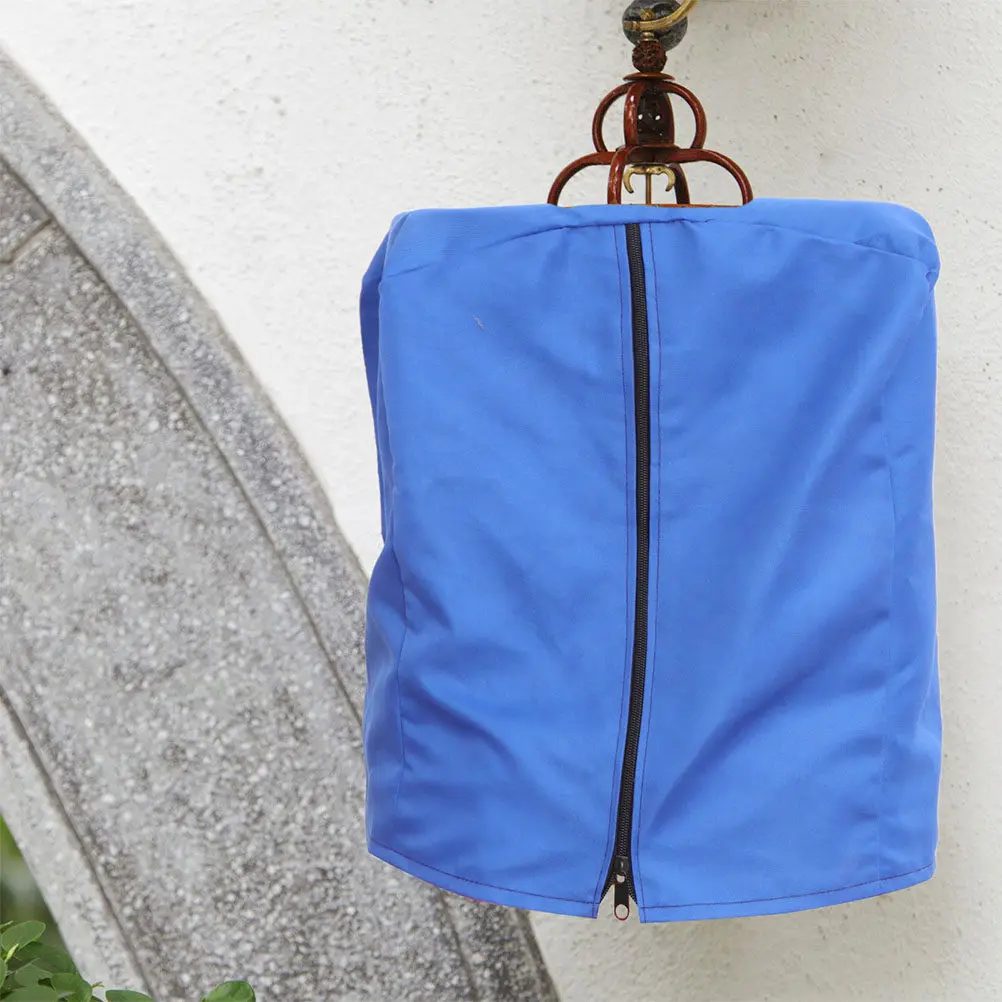 2Pcs Blue Birdcage Protective Cover Premium Breathable Fabric Light Blocking Wind Rain Resistant Cozy Warm Keeping