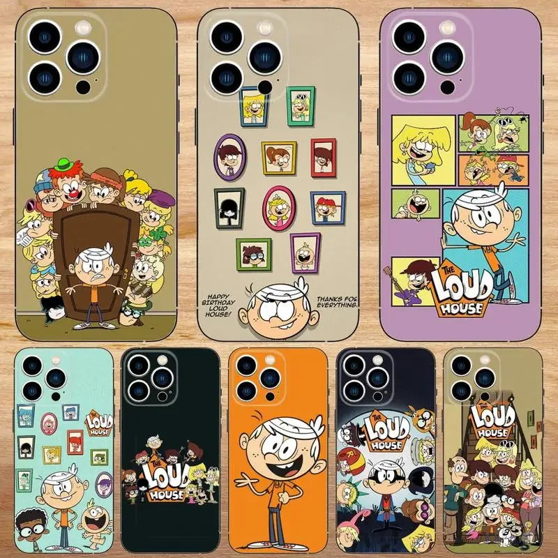 

Cartoon The L-Loud House Phone Case For iPhone15,14,13,12,11,Pro,Max,Plus,Mini,X,XS,XR,8,7,6,S,Plus,SE Soft Black Case