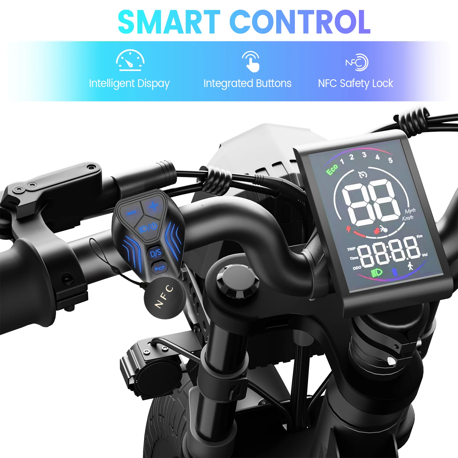 STLF Eropa dan Amerika Gudang E-bike Motor 2000W dengan Baterai 48V/25AH, Kecepatan Maksimum 50KM/J, 7-percepatan Dapat Dikontrol untuk Jalan Kota Ebi