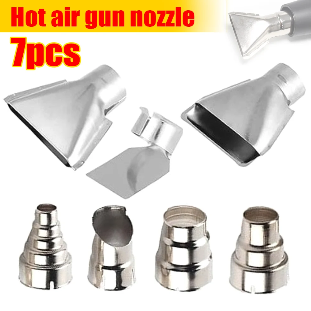 

Heat Resistant Silver Nozzle for 1500 2000W Hot Air Gun Nozzle Heat Gun Welding Nozzles Nozzles Kit Hot Air Gun Accessories