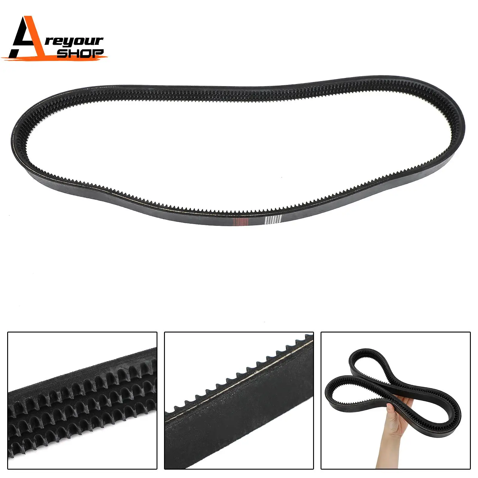 Areyourshop 6736775 Drive Belt for Bobcat Loader 753 S130 S150 S160 S175 S185 S205 T140