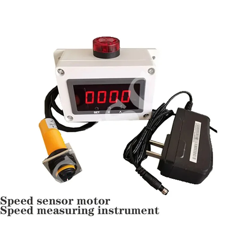 

Speed sensor motor speed measuring instrument electronic digital display hall magnet induction low speed overspeed tachometer