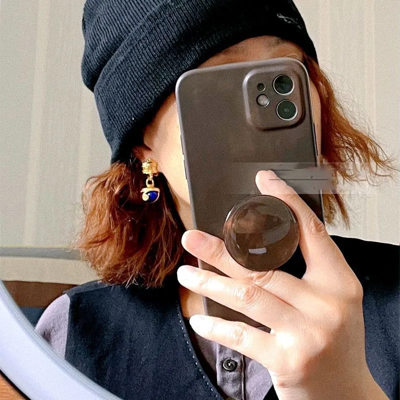 أقراط اللازورد الأزرق الرجعية للنساء التصميم الأصلي خمر نمط الأزياء سحر القرط مأدبة المجوهرات #5