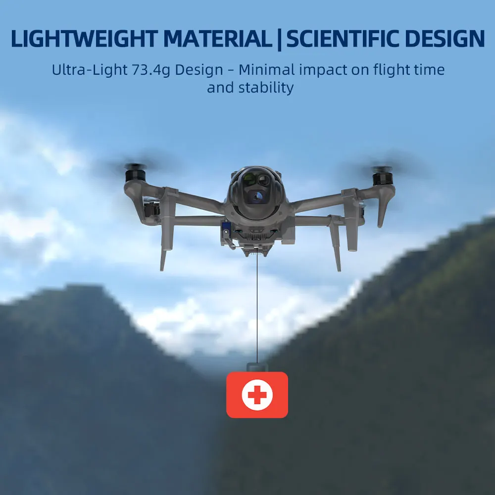 BRDRC نظام Airdrop ل DJI Mavic4 Pro الطائرة بدون طيار الصيد الطعم خاتم الزواج هدية تسليم الحياة الإنقاذ قاذف ملحقات طائرة بدون طيار