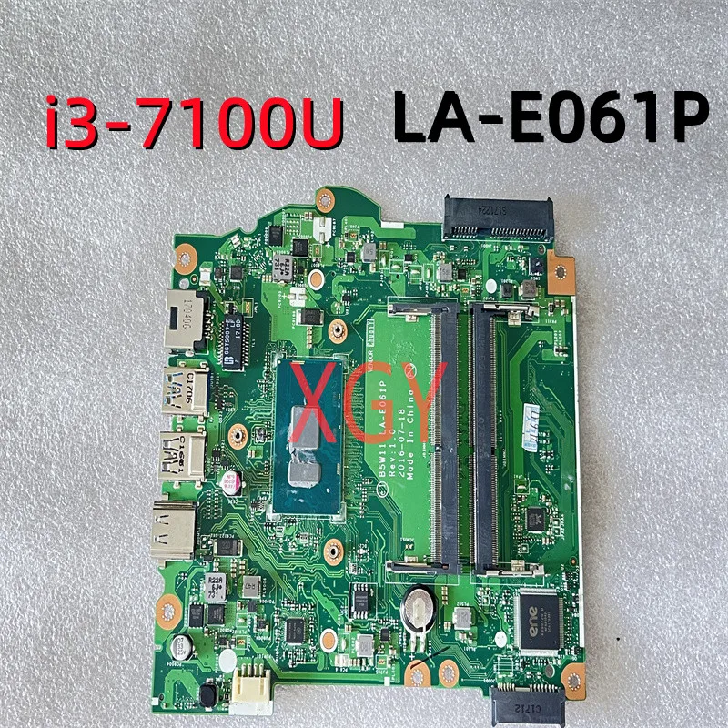 Placa base Original para ordenador portátil ACER Aspire ES1-572 ES1 572, i3-7100U LA E061P LA-E061P DDR4 100%, prueba perfecta de segunda mano
