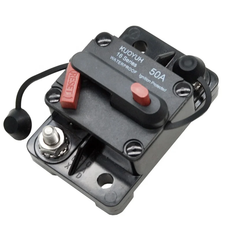 

Kuoyuh 30A 40A 50A 60A 70A 300A Automotive Marine Circuit Breaker with Manual Reset Surface-Mount for Car Trolling Boat Motor