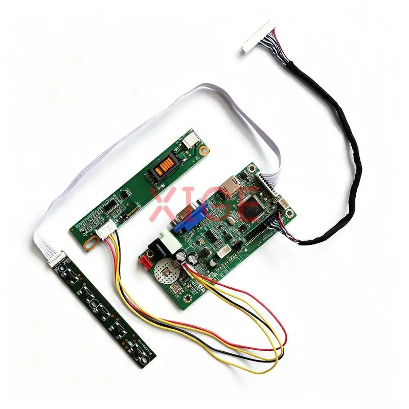 LCD Monitor Controller Drive Board Fit QD14TL02 QD14TL01 LP141WX3 LP141WX1 1280*800 1-CCFL 1280x800 LVDS 30-Pin HDMI+VGA DIY Kit