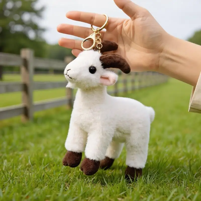 GOATY マスコットチャーム Soft Stuffed Goat Keychain Plush Toy