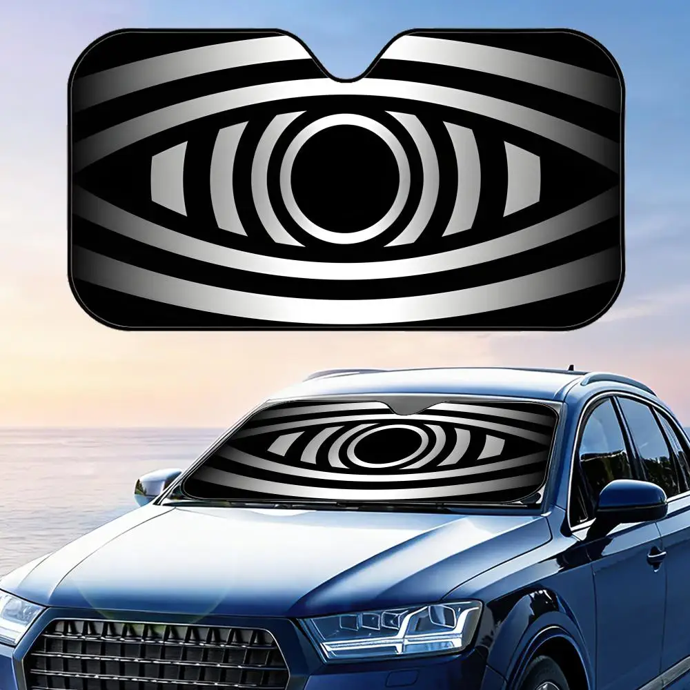 

Hypnose Eye Sun Visor Reusable Aluminum Foil Windshield UV Protection Heat Insulation Cover Sun Visor Shade