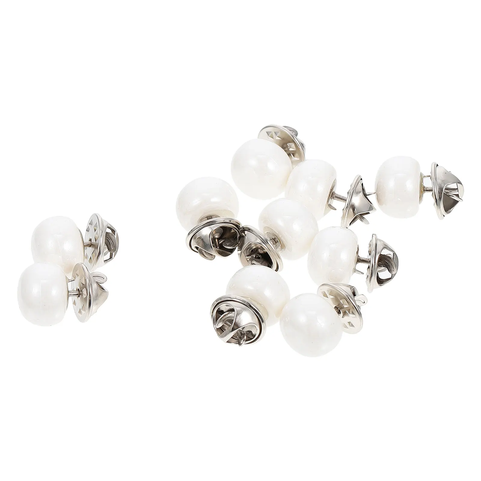 

Lapel Corsages 10 Pcs No Seam Buttons Anti Emptied Brooches Safety Skirt Fasteners Collar Pins Clothes Decoration Accessory