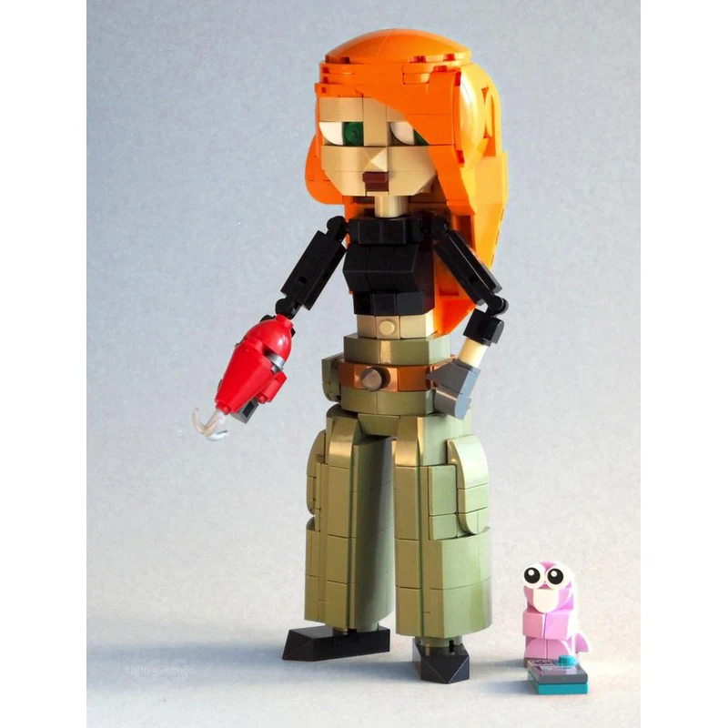 

444 шт. MOC Kims Possibles (&Rufus) Строительные блоки Disneying Волшебное дополнение к рождественскому зданию Радость Рождественский подарок