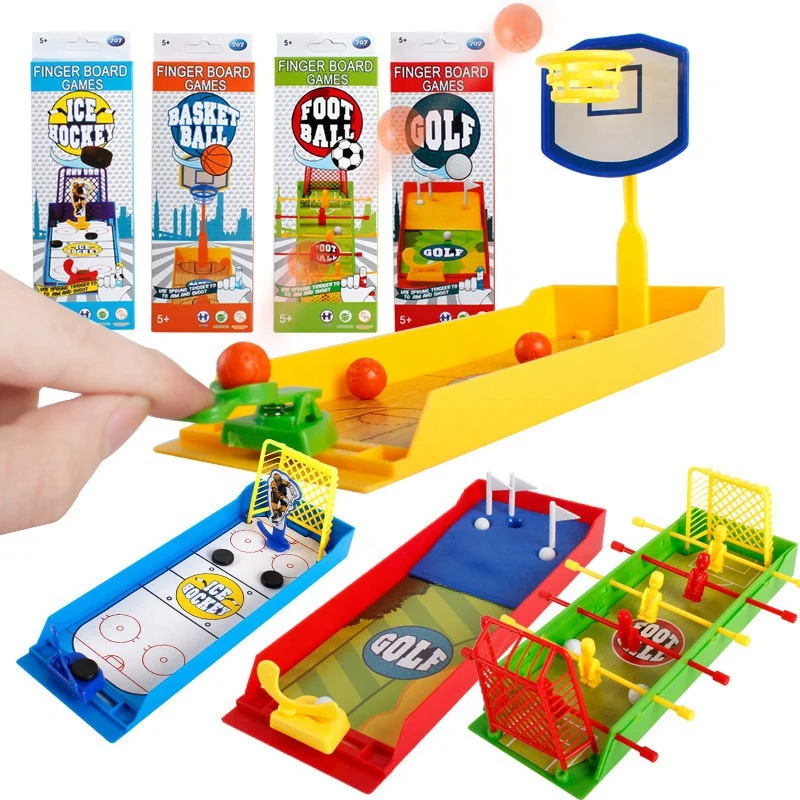Funny Basketball Child Intellectual Interactive Desktop Ejection Assembled Mini Football Hockey Golf Game Finger Toys