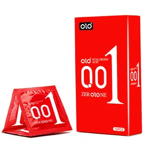 10 piezas de condones ultra delgados condones íntimos con manga de látex natural súper lubricado condón duradero para adultos 18+ juguetes sexuales 8 Mejores condones gruesos de ventas - №2