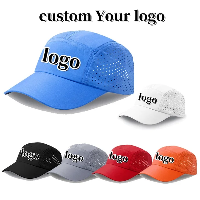 Running Cap Quick Drying Mesh Breathable Outdoor Sports Caps Customized Baseball Mtb Cycling Hats Men Women Ultra Trail Marathon
