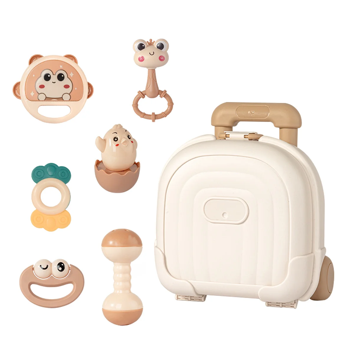 مجموعة ألعاب أطفال 7 في 1، ألعاب رنين وقبضة وحقيبة، ألعاب تمرين ممتعة للأولاد والبنات، تجذب الاهتمام وتعلم المهارات،