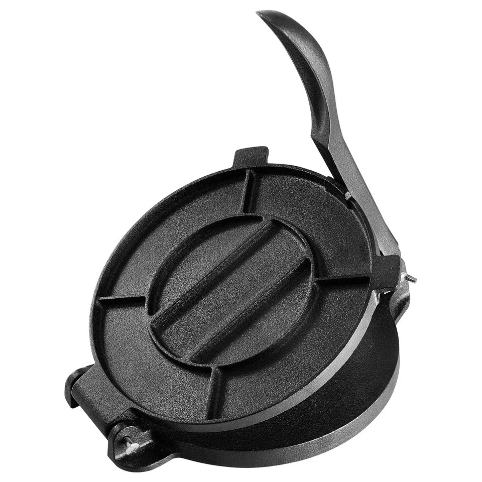Tortilla Press Maker 8 Inch Cast Iron Heavy Duty Chapati Roti Corn Tacos Maker