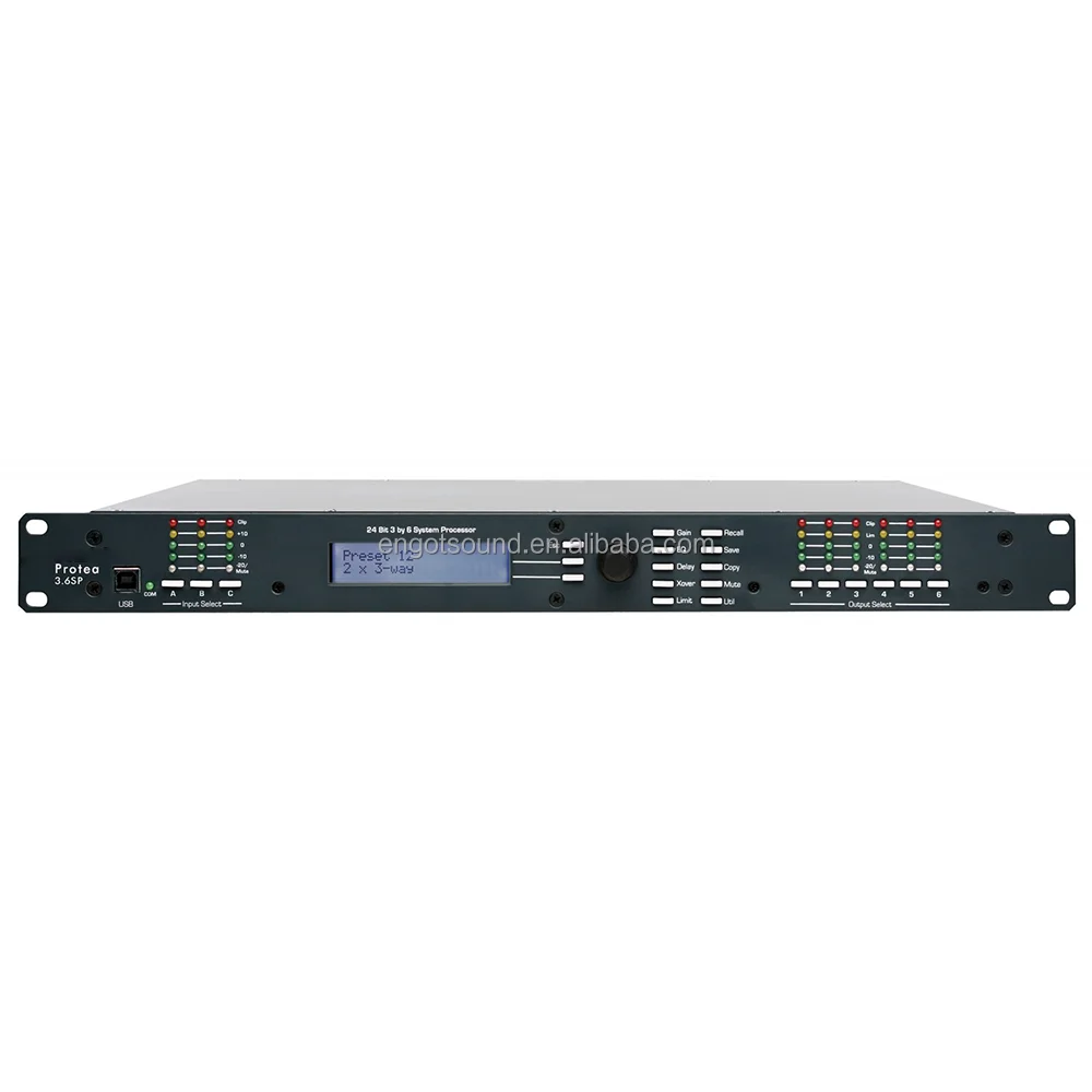 Ashly Protea 3.6SP - 3 Input 6 Output Digital Speaker Processor delivers enhanced DSP processing for professional sound