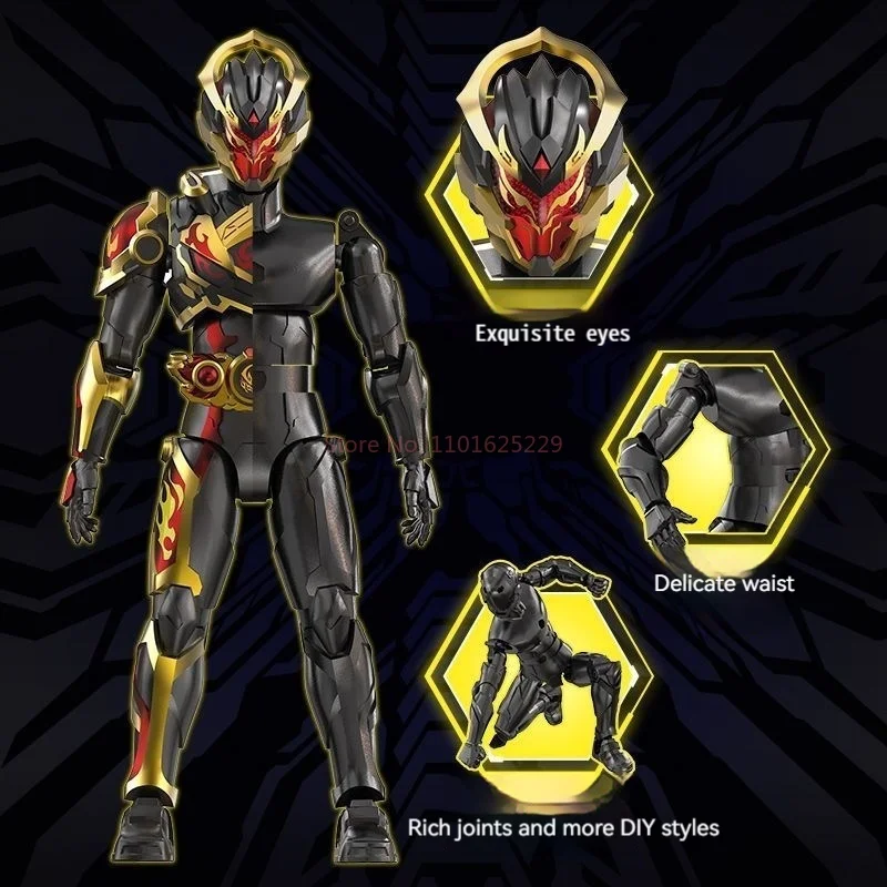 Armadura héroe caja ciega juguetes Diy modelo de plástico Anime figuras de acción regalo de cumpleaños para niños adorno de escritorio de ordenador