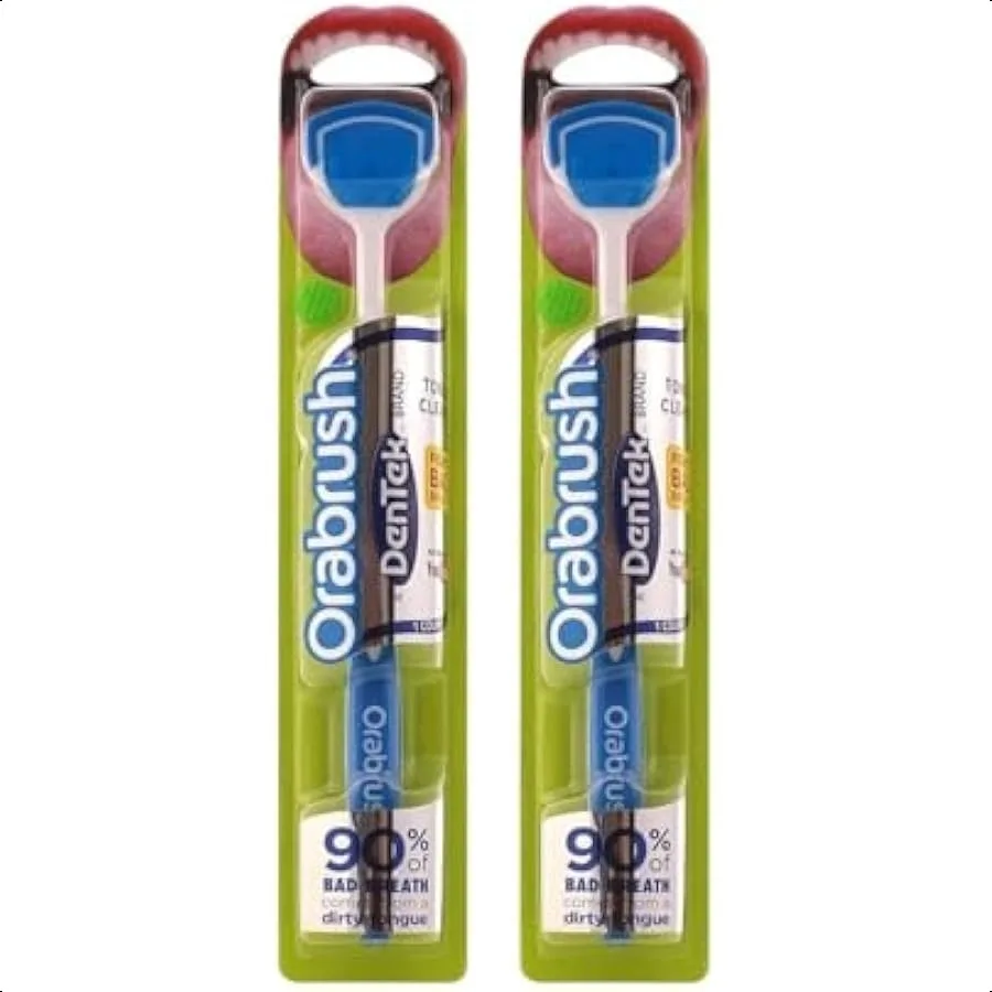 

Orabrush Tongue Cleaner Colors May Vary Pack of 2