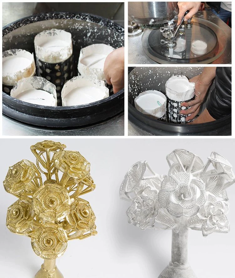 معدات قولبة الجبس 15 لتر للمجوهرات الذهبية والفضية - معالجة الشمع المفقود بدقة الصب - مسحوق استثمار الضغط الفراغي #6