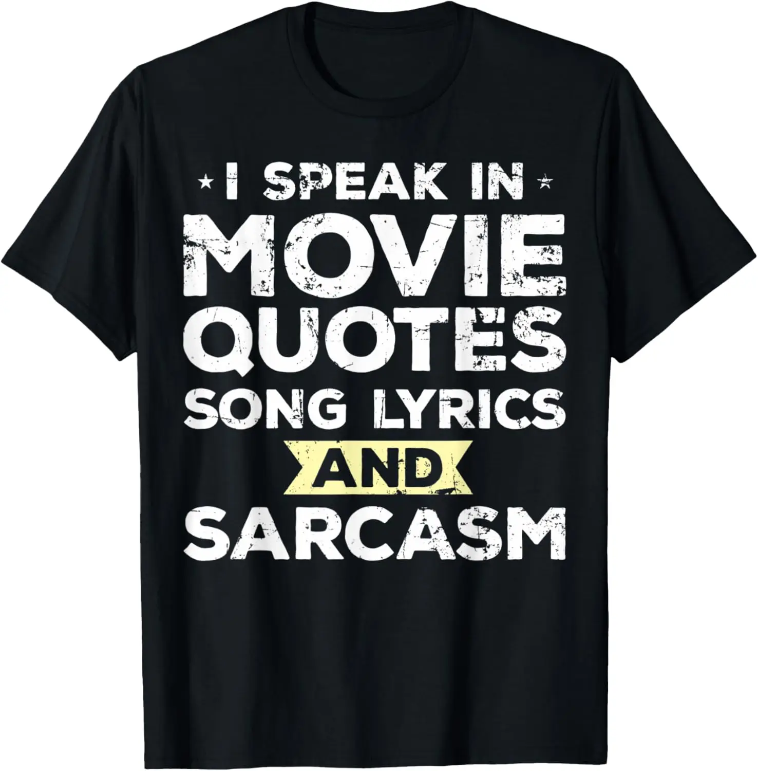 Hablo en la película citas canciones letras y sarcasmo humor broma camiseta