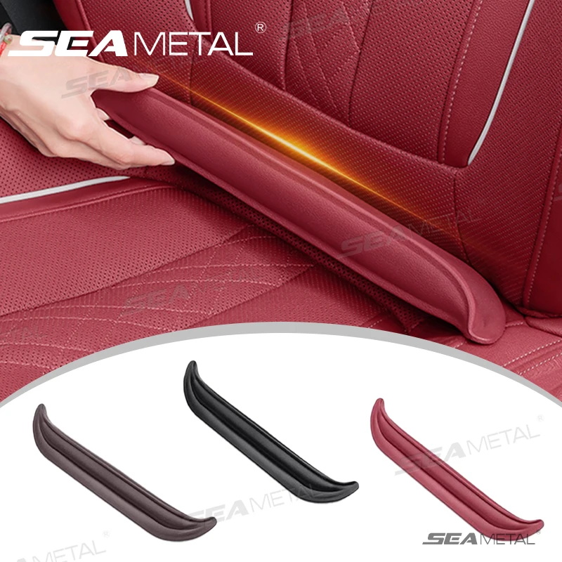 SEAMETAL Flexible Car Seat Gap Filler Luxury Premium PU Seat Crevice Filling Strip Elastic Universal for Suv Sedan Truck Pick-Up