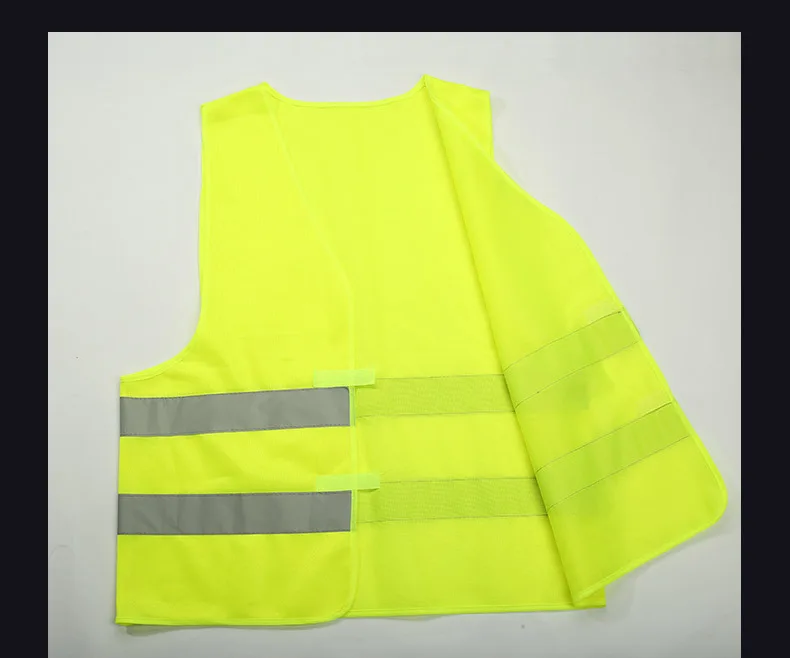 1Pc Reflective Strip Vest Car Emergency Fluorescent High Visibility Safety Vest Motorcycle Jackets Reflective Clothing Hi-Vis