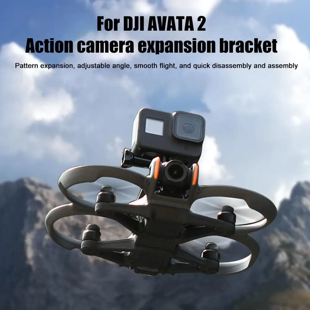 Unmanned Aerial Head Accessories Shuttle Action Camera Mounted Fixed Stand Aerial Camera Extension Kit For DJI Avata 2