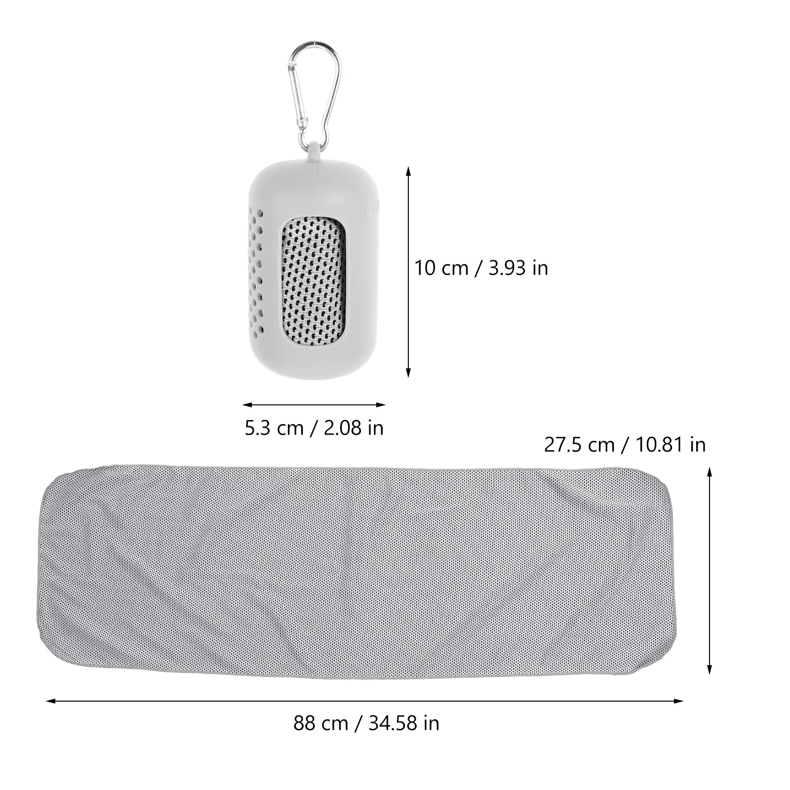 

2Sets Quick Dry Cooling Sports Towel Sweat Absorbent Summer Workout Towels Comfortable for Fitness Gym Hiking Travel