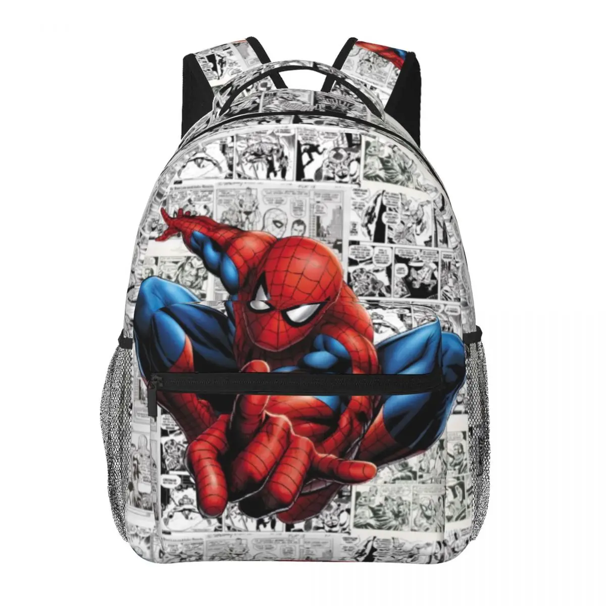 Spider Man Bedrukt Lichtgewicht Casual Schooltas Voor School, Outdoor, Winkelen, Kantoor 17Inch