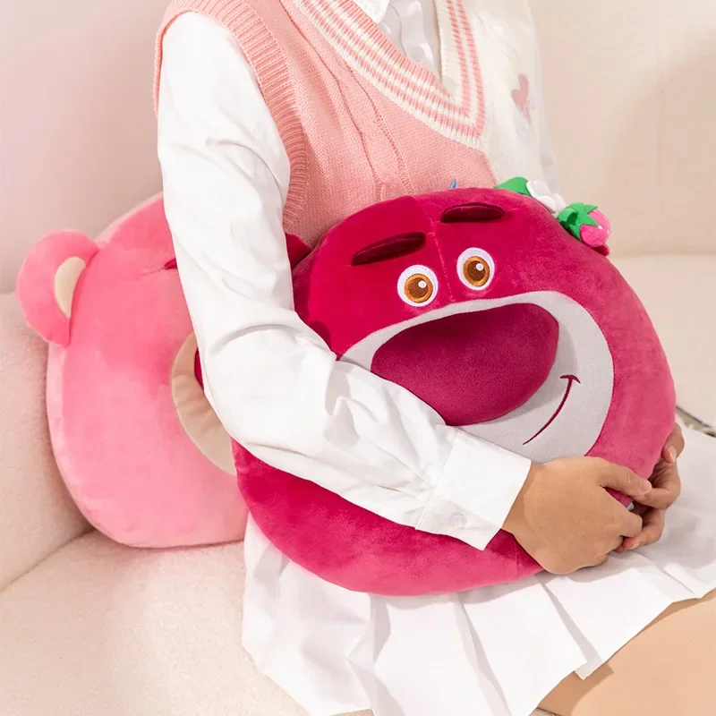 35cm Disney Toy Story Lotso Throw Pillow Cartoon Cute Plush Toy Sofa Throw Pillow Christmas Birthday Children Presents For Girls