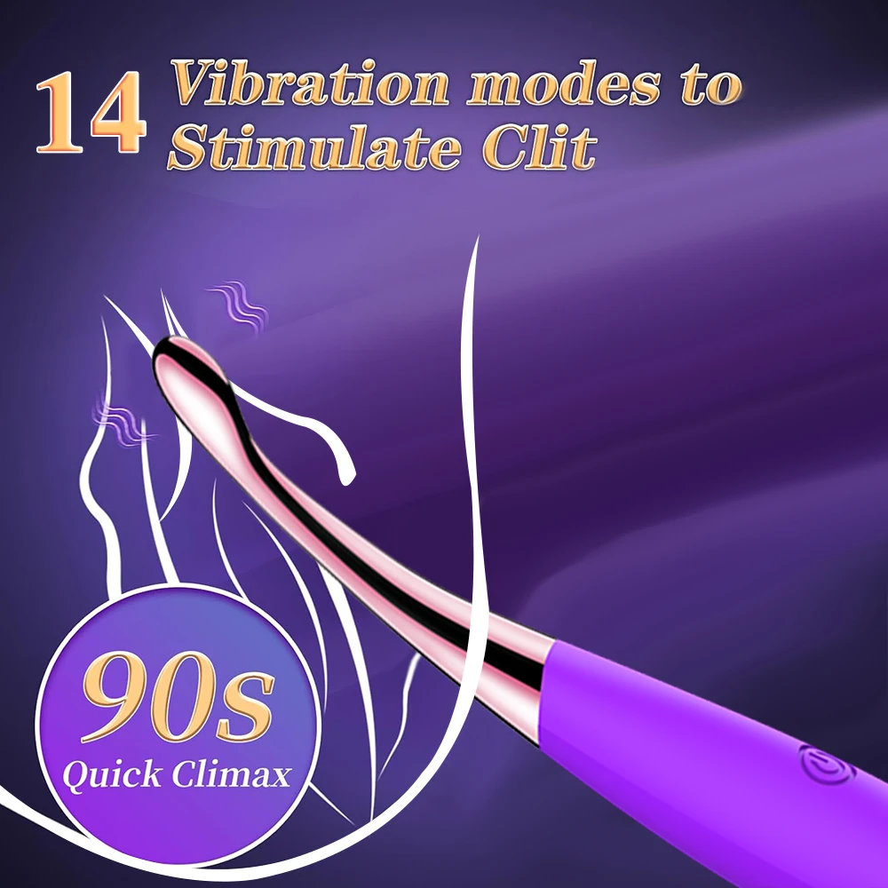 14 Speeds Clit Vibrator Sex Toys for Female Clitoral Stimulator G Spot Vibrators for Women Masturbator Sex Adult Supplies