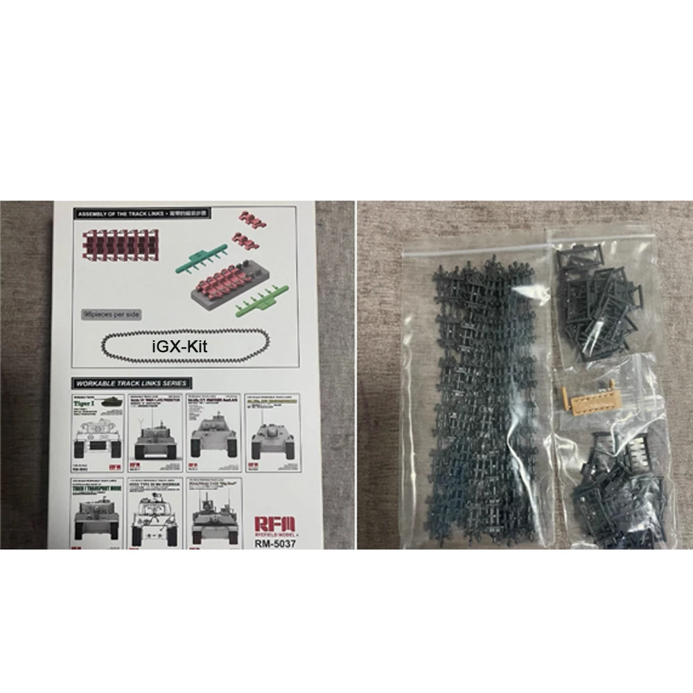 Rye Field 5037 1:35 Scale Workable Track Links for Pz Kpfw III IV Late  Vehicle Hobby Plastic Assembly Model Building Kit